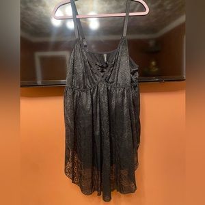 NWOT! Torrid 4x geo-lace babydoll sleep lingerie black
